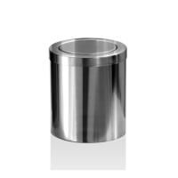 Decor Walther DW 1240 Корзина для бумаги 14.5xh16см, с крышкой, цвет: сталь матовая