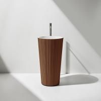 ANTONIO LUPI PLISSE Раковина напольная Ø470х850 мм, слив в пол, с сифоном, дон клап и гибк шланг, Flumood, отделка снаружи Copper powder, внутри белый ANTONIO LUPI PLISSE Раковина напольная Ø470х850 мм, слив в пол, с сифоном, дон клап и гибк шланг, Flumood, отделка снаружи Copper powder, внутри белый