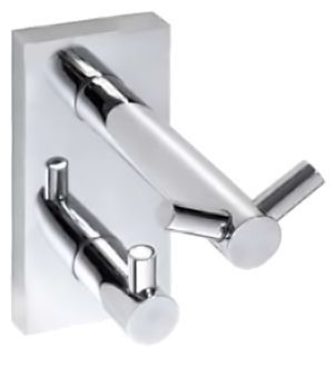 Крючок двойной Beta  55x120x90мм, хром