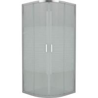 Душевой уголок Erlit Comfort ER10209D 90x90 профиль Хром стекло с рисунком Полосы