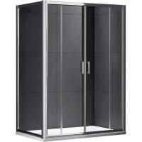 Душевой уголок Gemy Victoria 150x90 профиль Хром стекло прозрачное Душевой уголок Gemy Victoria 150x90 профиль Хром стекло прозрачное