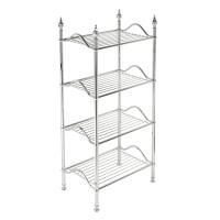 MIRELLA Этажерка L50хH107xP34 см, 4 полки-решетки, латунь, хром