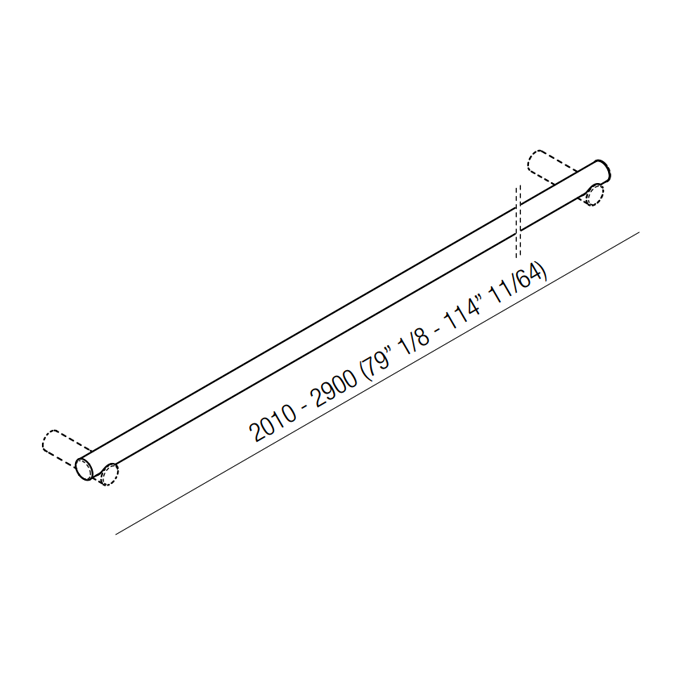 Agape Dot line Поручень, длина от 2010 до 3000мм, цвет: натуральный дуб Agape Dot line Поручень, длина от 2010 до 3000мм, цвет: натуральный дуб