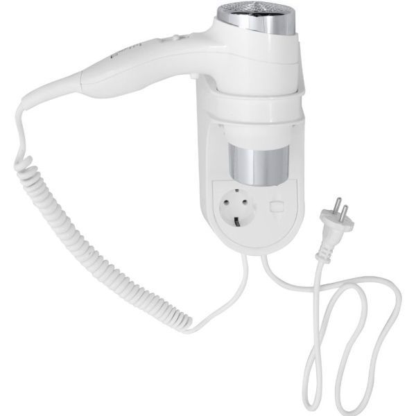 HOTEL Фен настенный встроенный белый 100х270х310мм