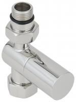 Вентиль прямой (цилиндр) G 1/2" НР х G 3/4" НГ (Матовая ШАМПАНЬ)