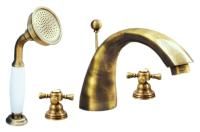 Смеситель на борт ванны Rav Slezak Morava retro MK369.5SSM бронзовый