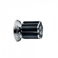 Bongio Fleur Noir Запорный вентиль 1/2, цвет хром/черный фарфор(комплект-со встроенной частью)