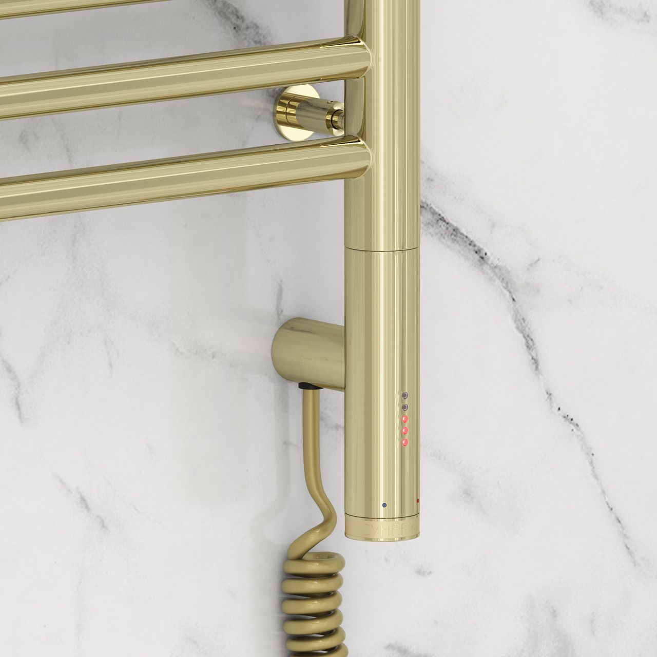 Полотенцесушитель электрический "БОГЕМА 3.0" прямая 600х500 / МЭМ правый (Шампань)