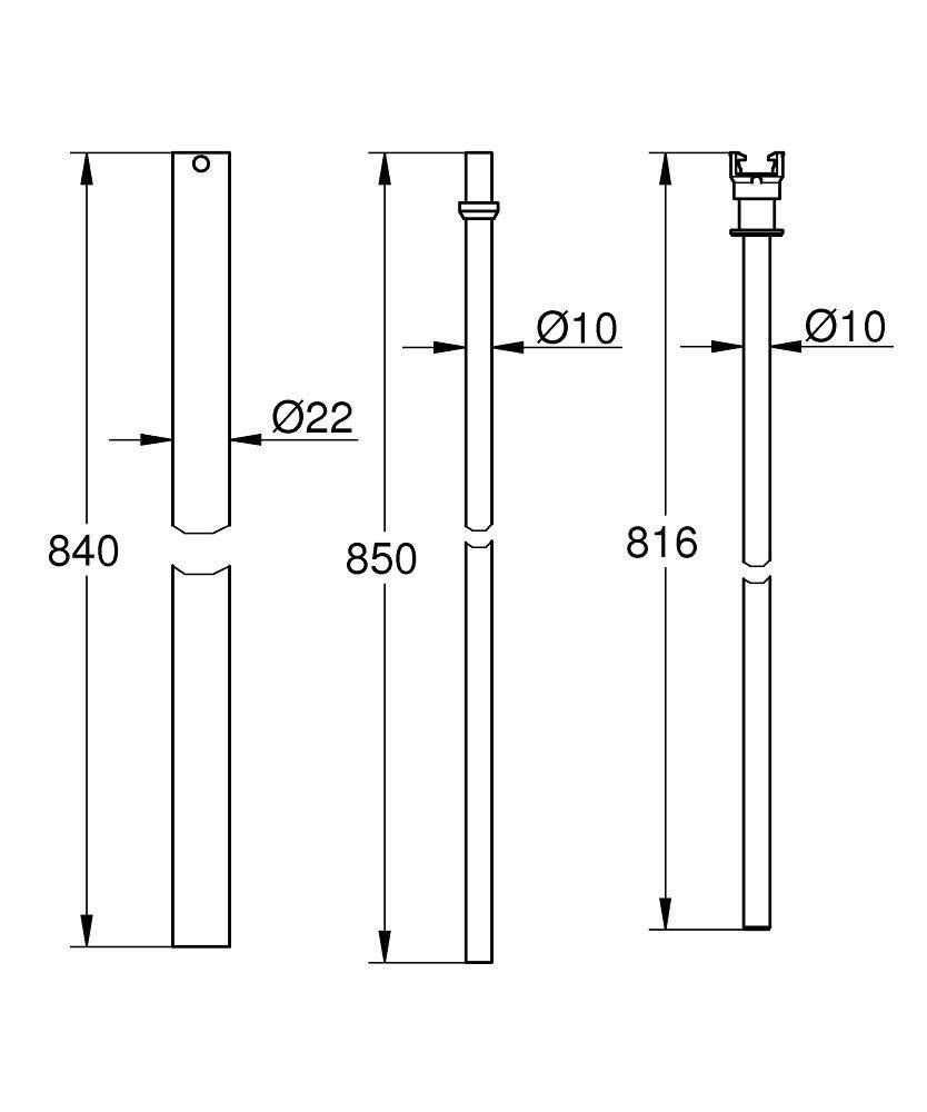 Штанга душевая GROHE 48054000 Штанга душевая GROHE 48054000