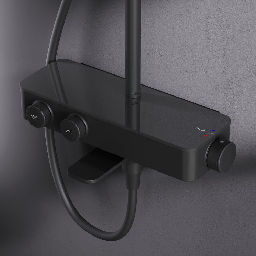 F0750A522 Inspire V2.0, душевая система, набор: см-ль д/ванны/душа с термостатом, верхний душ d 250 F0750A522 Inspire V2.0, душевая система, набор: см-ль д/ванны/душа с термостатом, верхний душ d 250