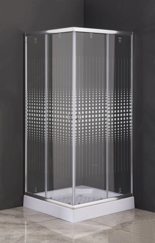 Душевой уголок Parly ZQ811 80х193 профиль Полированный алюминиевый стекло прозрачное