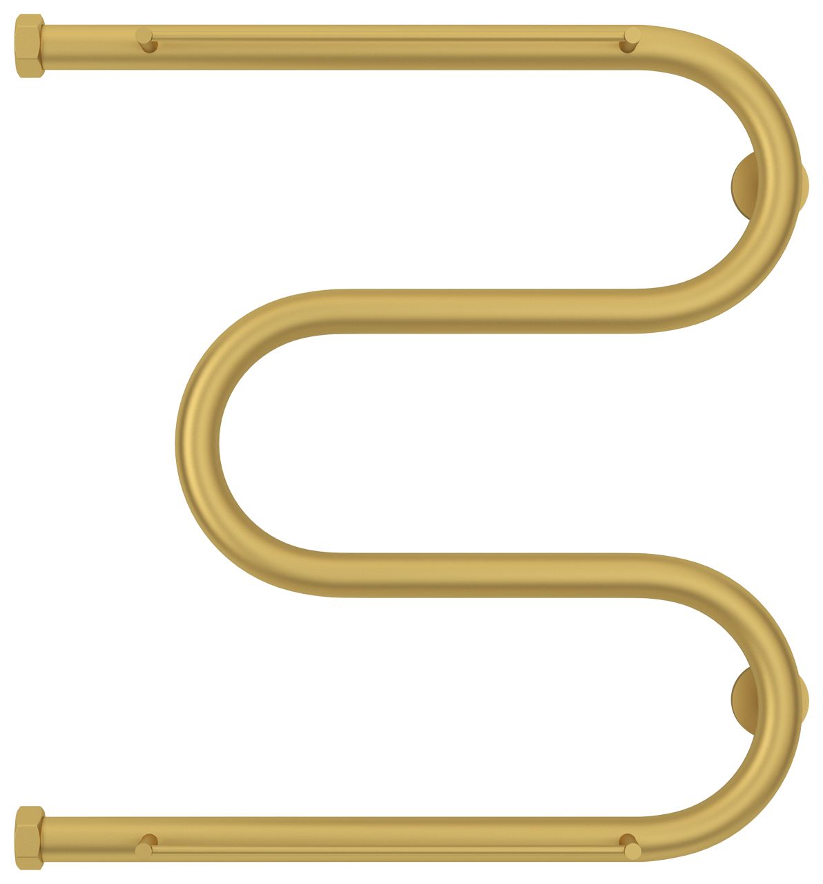 Полотенцесушитель водяной "М-обр.+" 2П 500х500 Н. Г. 1" (Матовое ЗОЛОТО) Полотенцесушитель водяной "М-обр.+" 2П 500х500 Н. Г. 1" (Матовое ЗОЛОТО)