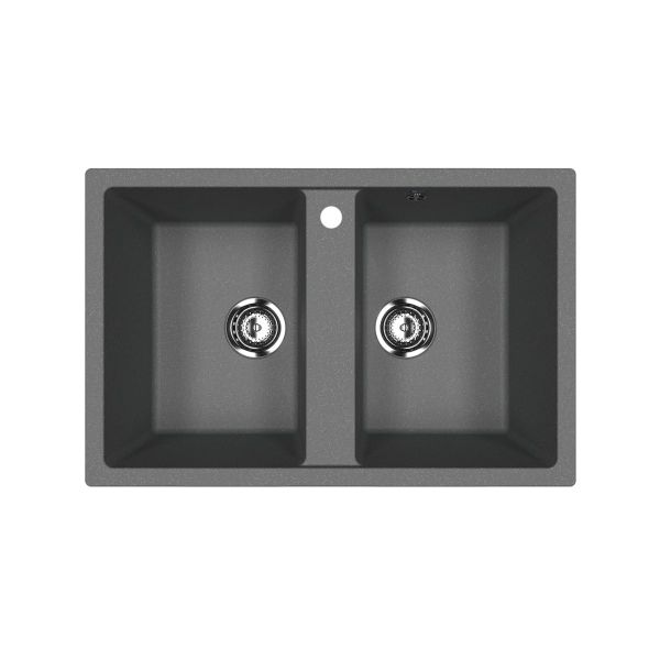 Кухонная мойка Ulgran U-608-343, антрацит