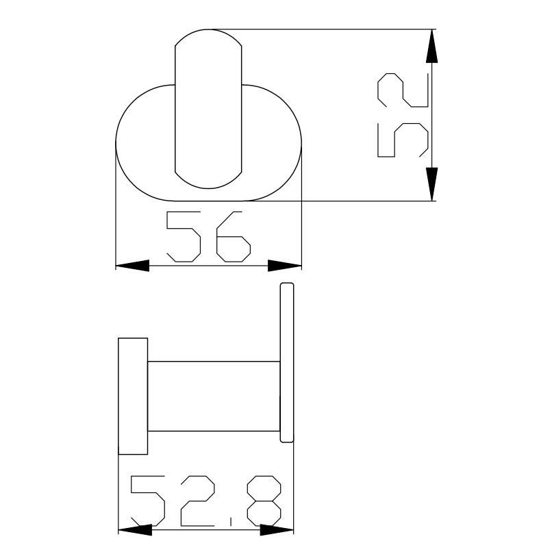 Крючок для ванной комнаты Rav Slezak YUKON YUA0100CMATZ, золото/черный