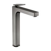 AX Citterio Смеситель для раковины 280, с незап.сливом, с текстурой, цвет полированный черный хром