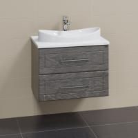 Тумба для умыв. "Венера 70" дуб шале графит, подвес. (ум Вега 70 литой мрамор)