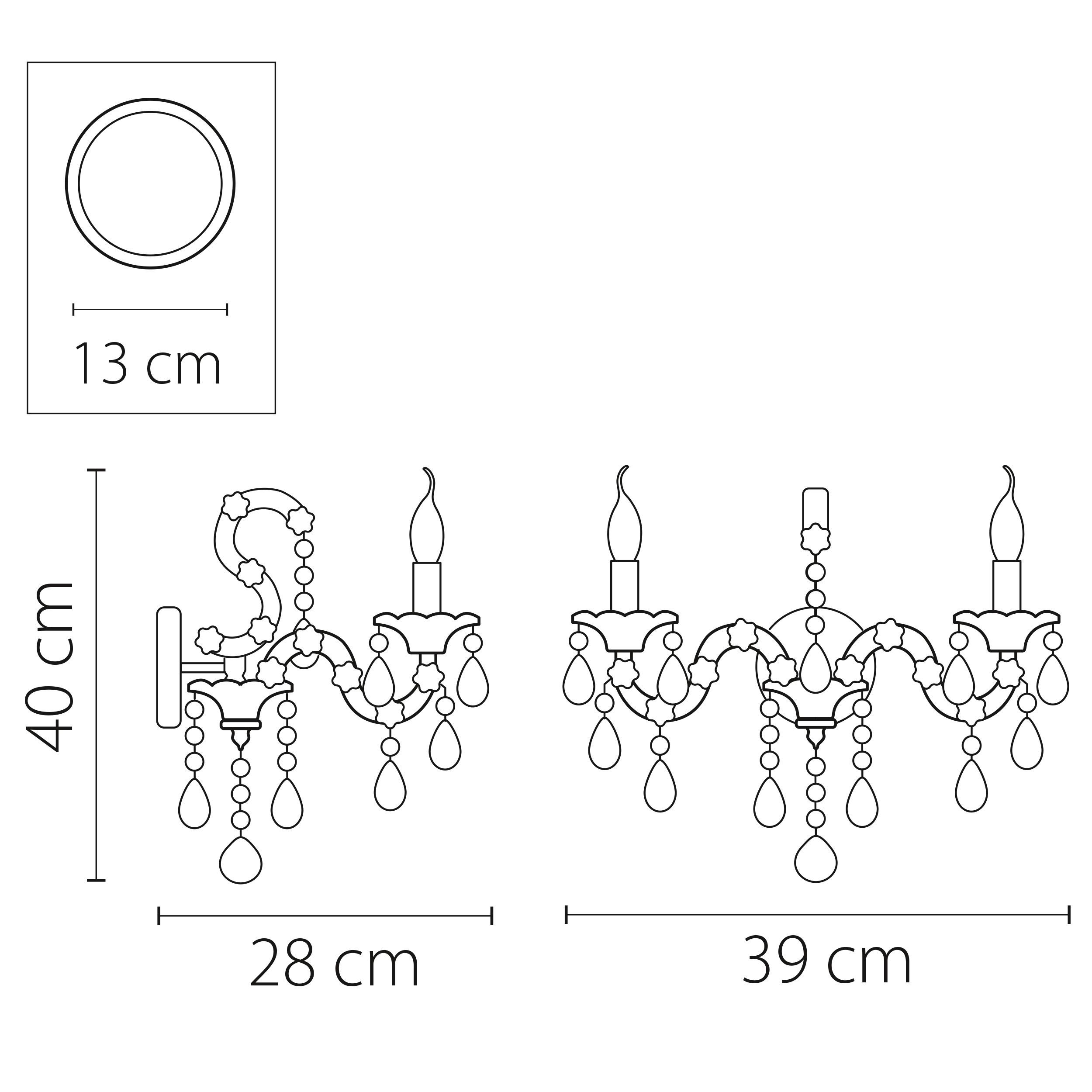 Бра Champa nero Lightstar Premium 879627