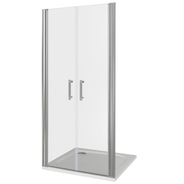 Душевая дверь в нишу Good Door Mokka SD-80-C-WE 80 профиль Алюминий белый стекло прозрачное Душевая дверь в нишу Good Door Mokka SD-80-C-WE 80 профиль Алюминий белый стекло прозрачное