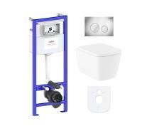 Комплект 6 в 1 Lavinia Boho Aveo Rimless 77040126, премиум с пластиковой клавишей