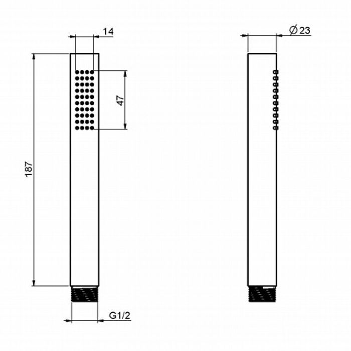 FIMA|Carlo Frattini Wellness Ручной душ из латуни, цвет хром