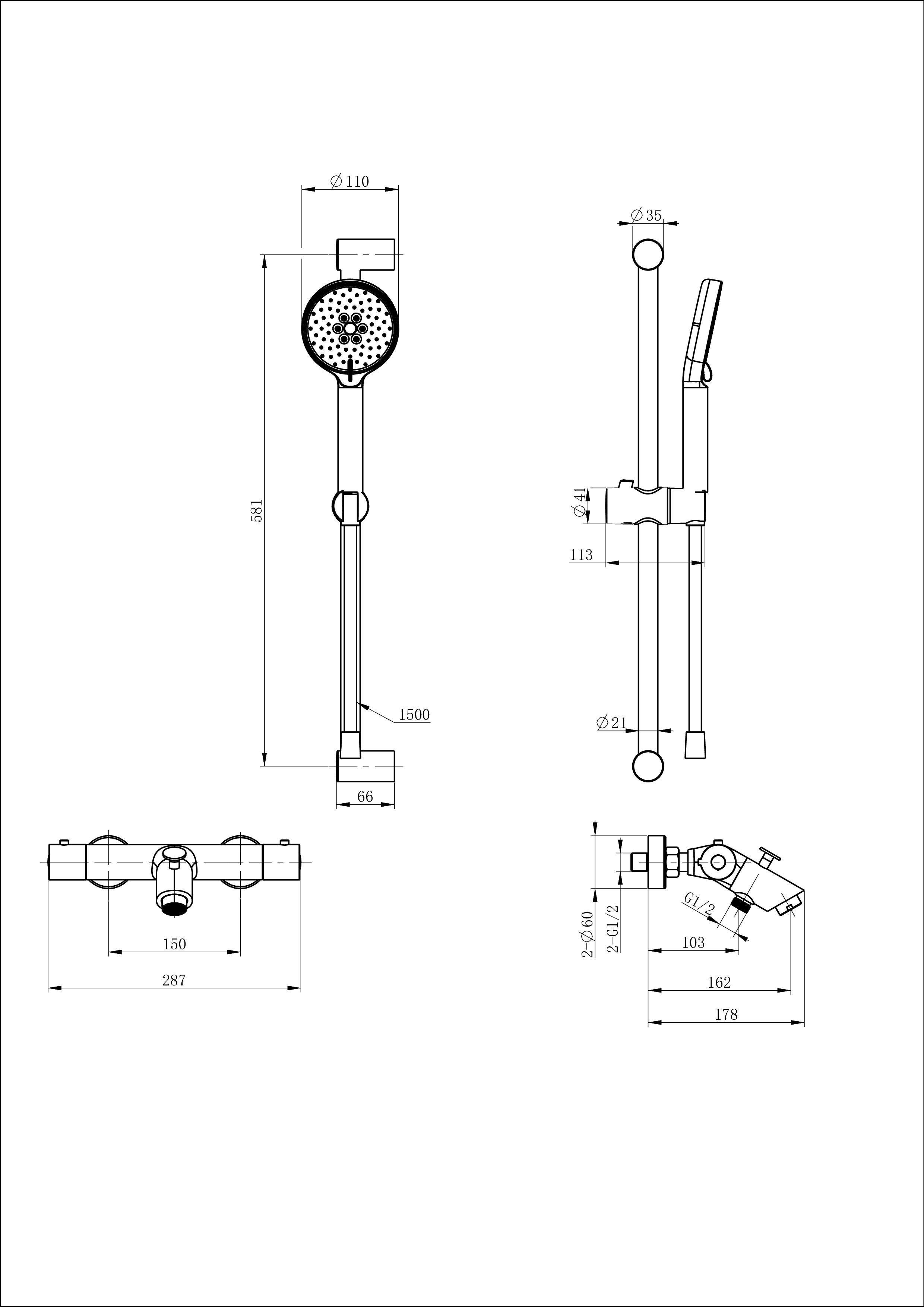 Смеситель для ванны с душевым гарнитуром и термостатом WONZON & WOGHAND, Хром (WW-C2002-A-CR) Смеситель для ванны с душевым гарнитуром и термостатом WONZON & WOGHAND, Хром (WW-C2002-A-CR)