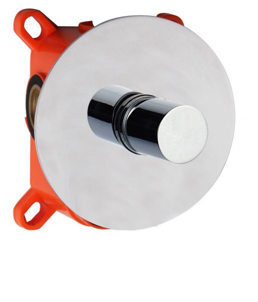 AQG Tube, встраиваемый в стену однорычажный смеситель для душа, цвет черный матовый