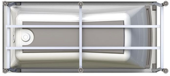 Акриловая ванна Radomir Вега 168х78 L 1-01-0-1-1-023 Белая без гидромассажа