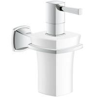 Дозатор жидкого мыла GROHE Grandera керамический, с держателем, хром (40627000) Дозатор жидкого мыла GROHE Grandera керамический, с держателем, хром (40627000)