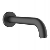 Излив, Hansgrohe, Vernis Blend, для ванны, монтаж-настенный, вынос излива, мм-204, стандарт подводки-1/2", цвет-чёрный матовый Излив, Hansgrohe, Vernis Blend, для ванны, монтаж-настенный, вынос излива, мм-204, стандарт подводки-1/2", цвет-чёрный матовый