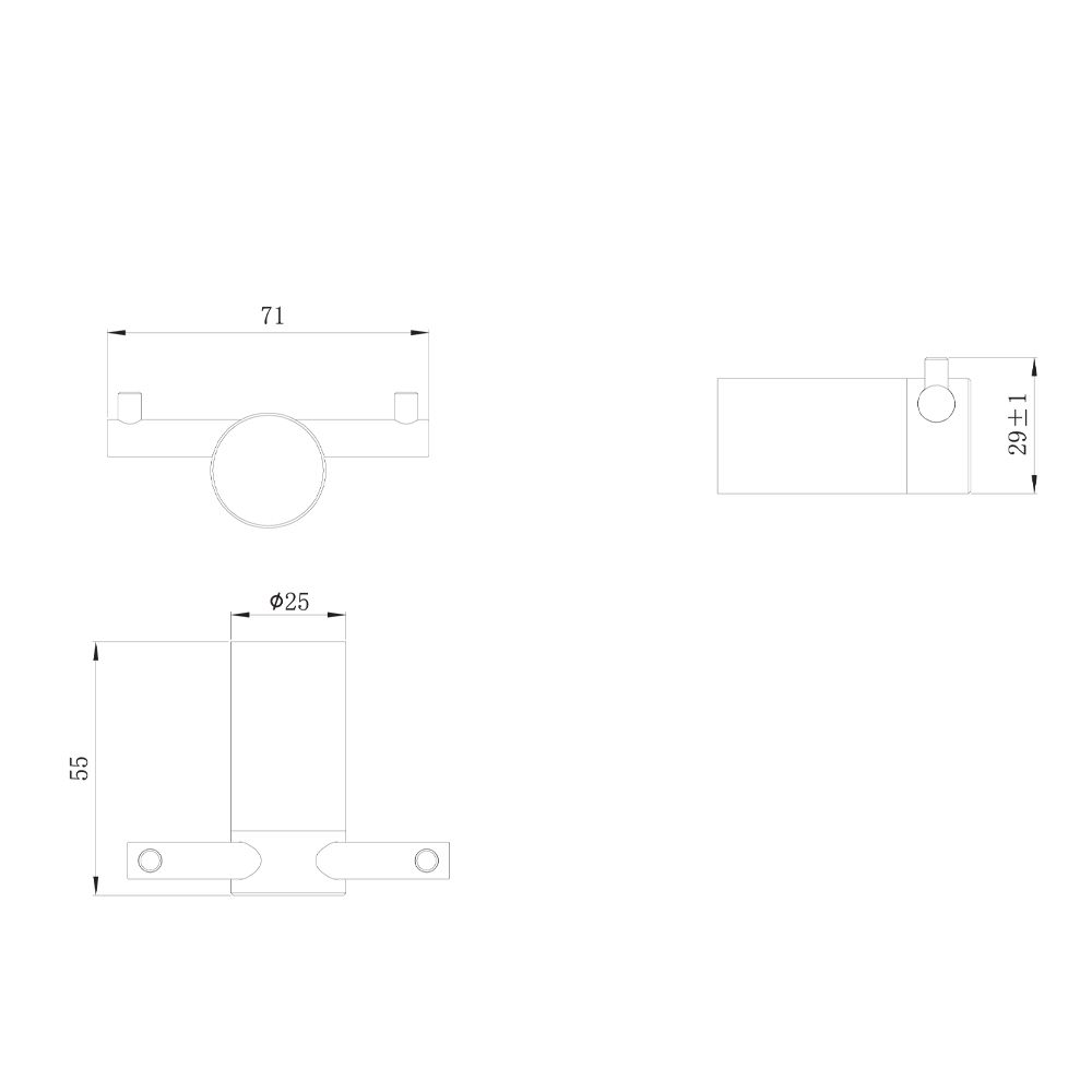Крючок для ванной Raiber RPG-80005, матовое золото