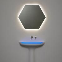 ANTONIO LUPI MODULO Зеркало 1080х1080х25 мм., на раме, с блестящей кромкой, с белой светодиодной подсветкой ANTONIO LUPI MODULO Зеркало 1080х1080х25 мм., на раме, с блестящей кромкой, с белой светодиодной подсветкой