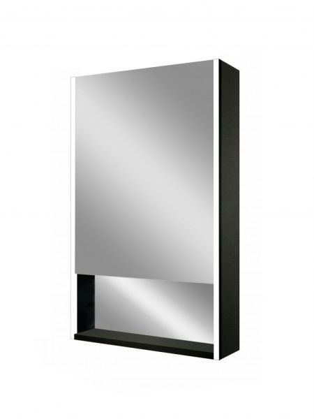 Зеркало-шкаф с подсветкой и полкой ART&MAX Foggia AM-Fog-500-800-1D-L-DS-F-Nero