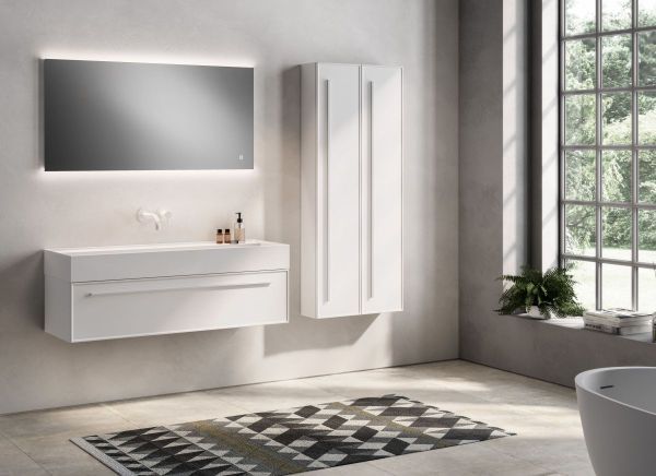 Комплект мебели IBC Victoria, 900 мм, цвет белый матовый