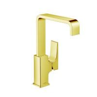 Смеситель для раковины, Hansgrohe, Metropol, тип открывания воды-однорычажный, отверстия для монтажа-1, высота, мм-286, вынос излива, мм-165, донный клапан-есть, цвет-полированное золото, сливной клапан Push-Open G 1¼ Смеситель для раковины, Hansgrohe, Metropol, тип открывания воды-однорычажный, отверстия для монтажа-1, высота, мм-286, вынос излива, мм-165, донный клапан-есть, цвет-полированное золото, сливной клапан Push-Open G 1¼