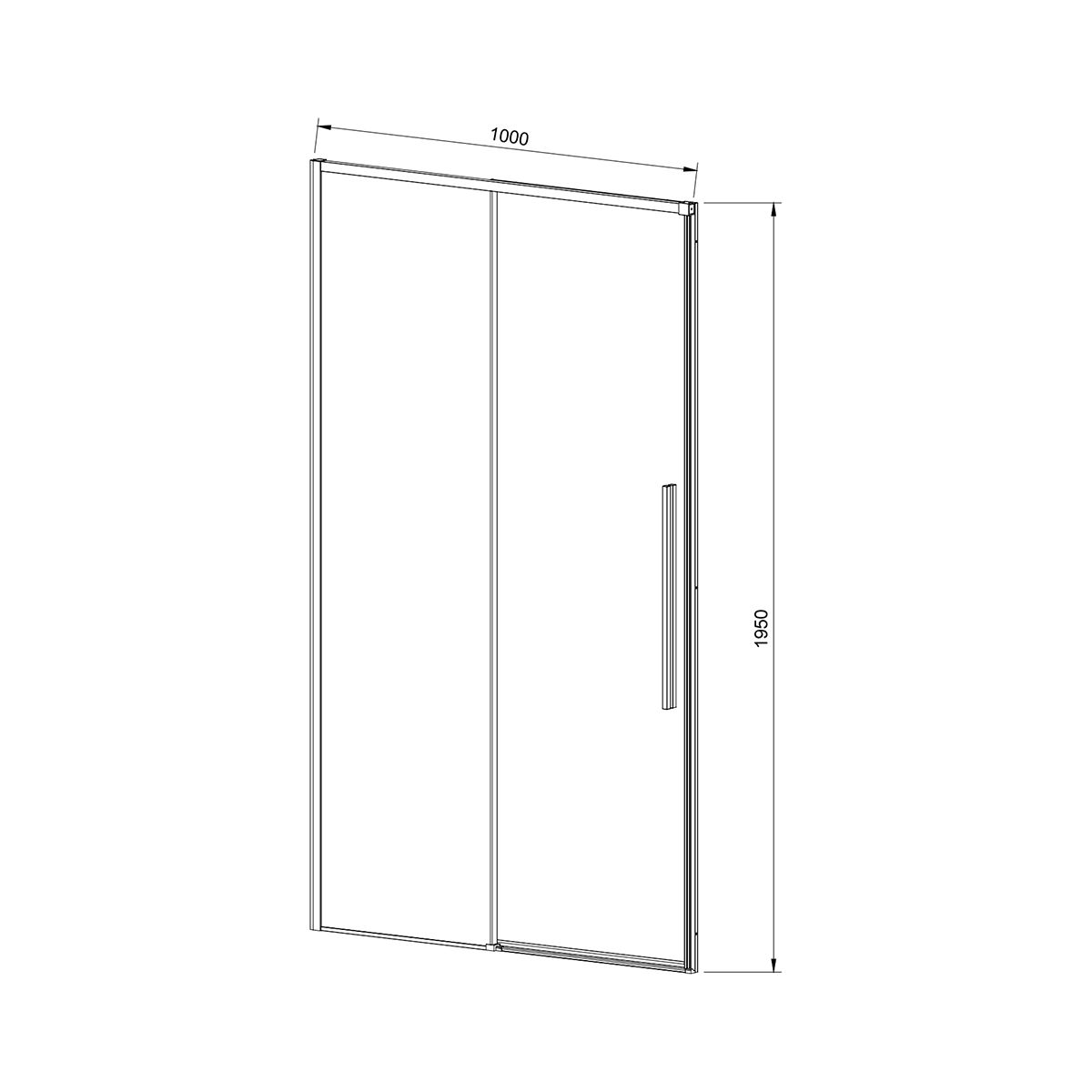 Душевая дверь Slim-N VDS-4SN100CL, 1000, хром, стекло прозрачное Душевая дверь Slim-N VDS-4SN100CL, 1000, хром, стекло прозрачное