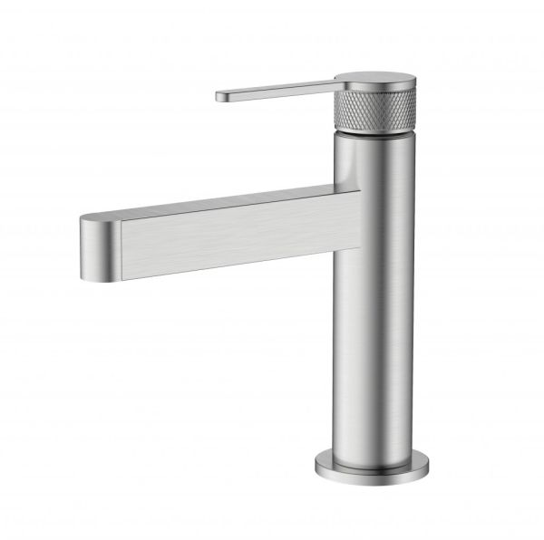 DELTA2.0 Смеситель для раковины без донного клапана, оружейная сталь DEL2.0-LVM-GM-W0