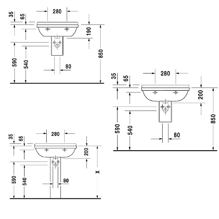 Duravit  Starck 3 Раковина подвесная 650х485 мм с 1 отв под смеситель, с переливом, цвет белый Duravit  Starck 3 Раковина подвесная 650х485 мм с 1 отв под смеситель, с переливом, цвет белый