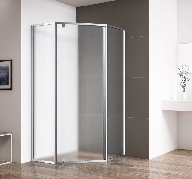 ECO-O-P-1-100-P-Cr Душевой уголок, артикул ECO-O-P-1-100-P-Cr