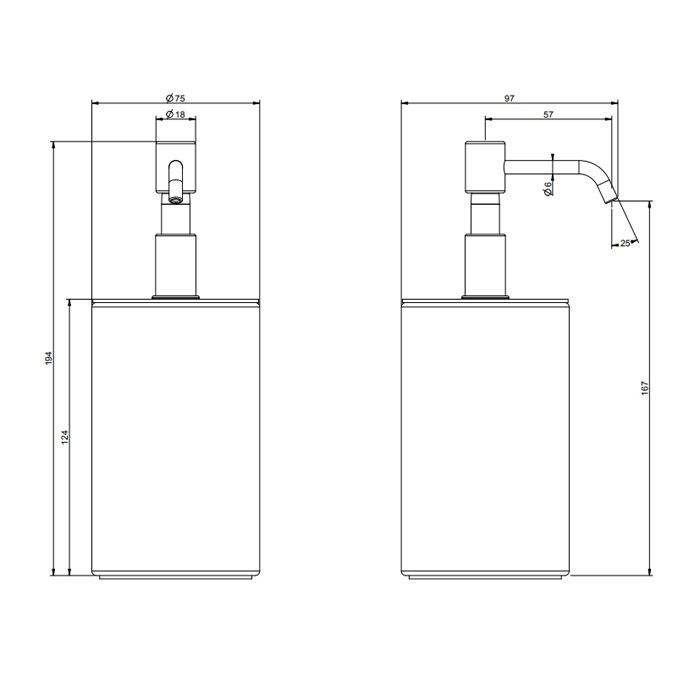 GESSI Rilievo Дозатор для жидкого мыла настольный, цвет: черный/nero XL GESSI Rilievo Дозатор для жидкого мыла настольный, цвет: черный/nero XL
