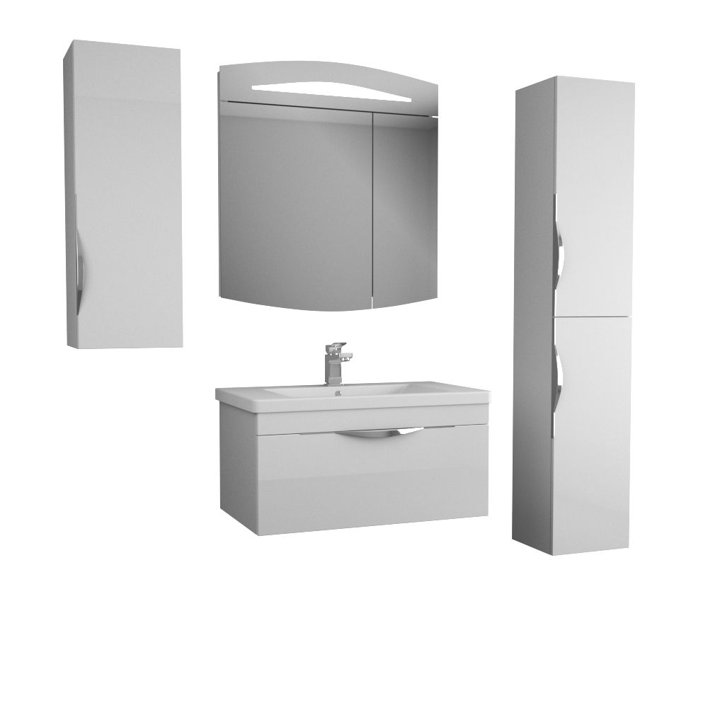 Тумба Sjel 80, белый лак