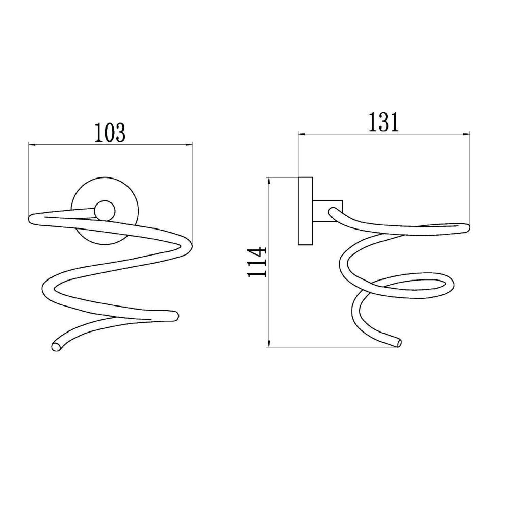 Держатель для фена Savol S-008755, хром, артикул S-008755