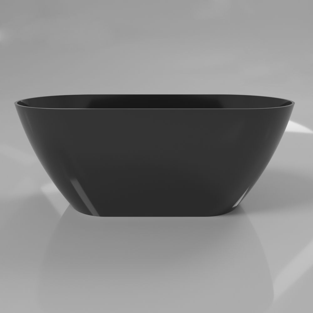 Ванна WHITECROSS Coral A 165x75 (черный глянец) иск. камень