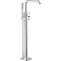 Смеситель для ванны GROHE Essence+ с душевым гарнитуром, верхняя монтажная часть, напольный монтаж, хром (23491001) Смеситель для ванны GROHE Essence+ с душевым гарнитуром, верхняя монтажная часть, напольный монтаж, хром (23491001)