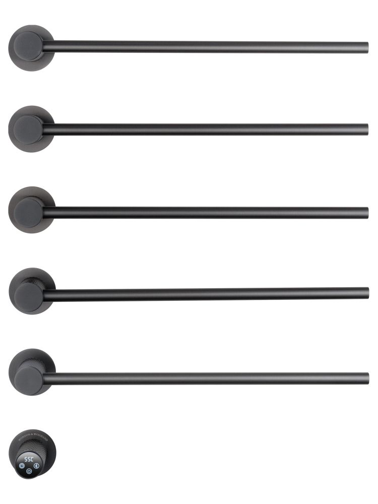 Полотенцесушитель электрический встраиваемый WONZON & WOGHAND MÜNCHEN, Темный графит (WW-A355-GM)