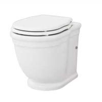 Artceram HERMITAGE Унитаз пристенный , выпуск в стену, белый, 36х55см (крепеж в комплекте, хром)