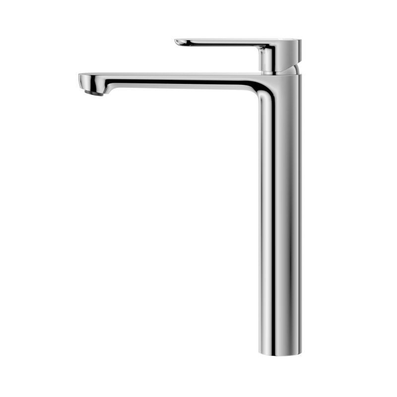 STYLUS-LC-01-W0 Смеситель для накладной раковины однорычажный, без донного клапана, хром, артикул STYLUS-LC-01-W0