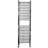 Водяной полотенцесушитель Ника Modern ЛМ 2 120x50 Хром 24 перекладины