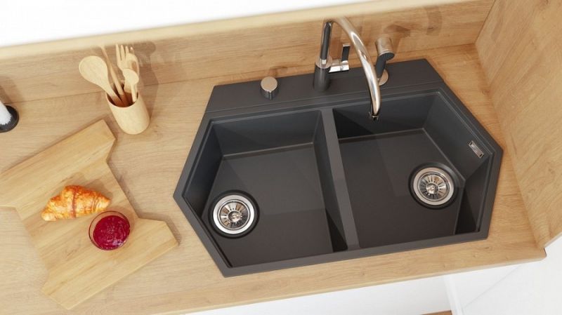 Кухонная мойка KitKraken Gulf White 85 Белая, артикул K-850.2B.9010