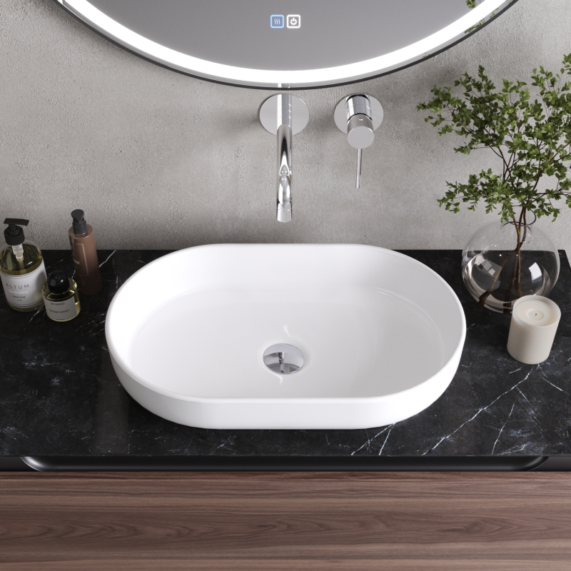 Раковина накладная керамическая CZR-6594, артикул CZR-6594