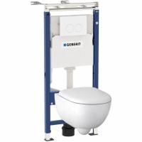 Комплект унитаза Geberit Renova Compact 500.122.TC.R с инсталляцией Duofix с сиденьем Микролифт и клавишей смыва Белый альпийский Комплект унитаза Geberit Renova Compact 500.122.TC.R с инсталляцией Duofix с сиденьем Микролифт и клавишей смыва Белый альпийский